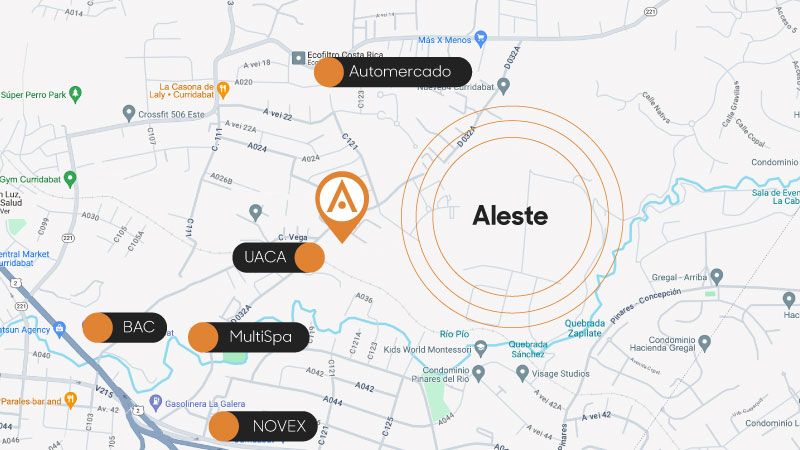 Ubicación de proyecto Khaya Curridabat